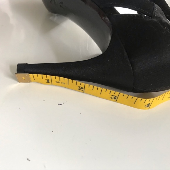 VERO CUOIO VANELI Women's Black Ankle Strap Heels Open Toe Size 7,5 - Picture 12 of 14